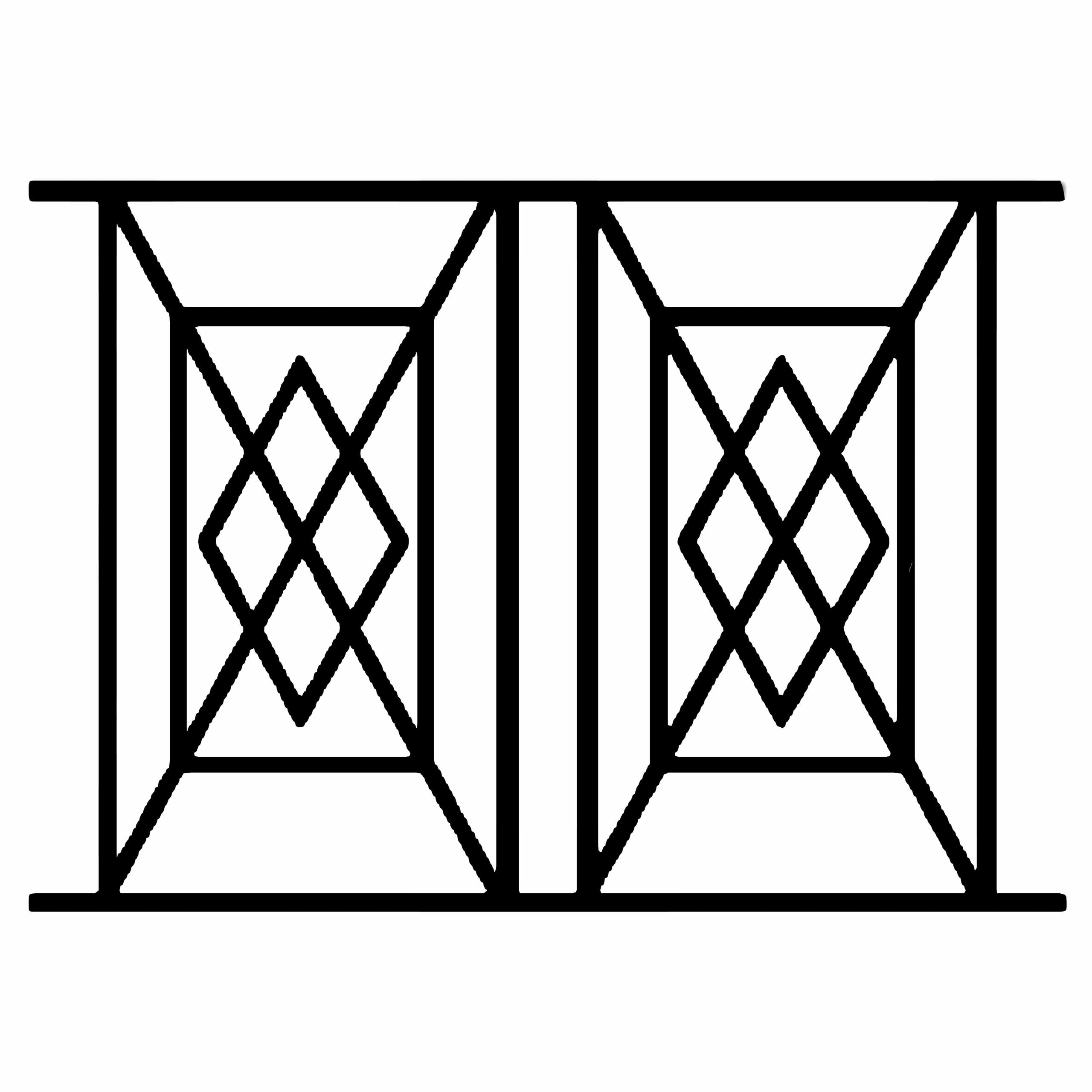 Grille de Defense Panama pour Fenetre H= 95 cm x L= 140 cm (côte tableau) – Image 2