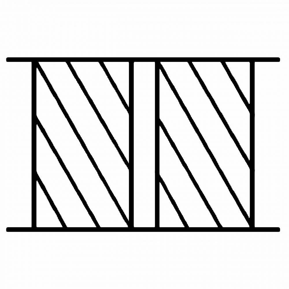 Grille de Defense Diago pour Fenetre H= 65 cm x L= 100 cm (côte tableau) – Image 2