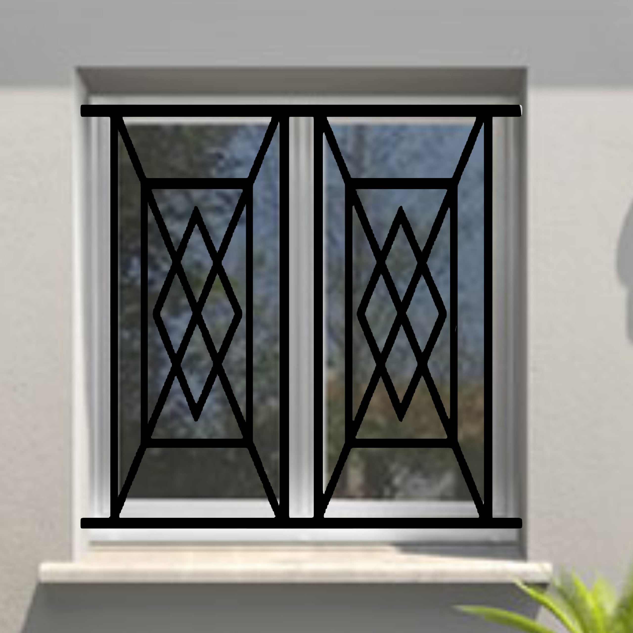 Grille de Defense Panama pour Fenetre H= 95 cm x L= 140 cm (côte tableau)