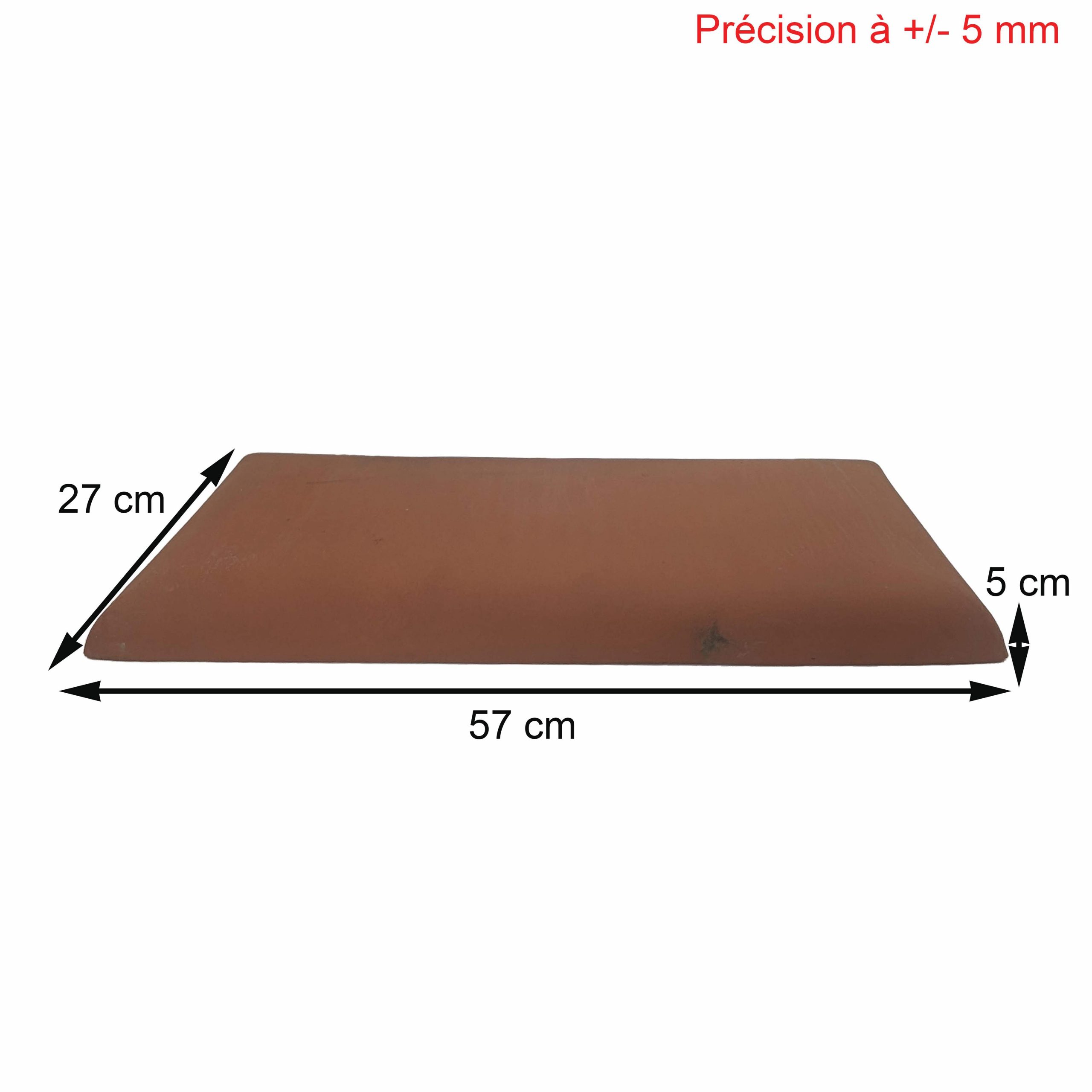 Chapeau De Pilier Plat 36x36cm Bord Arrondi - Terre Cuite, Protège De L'eau - 4