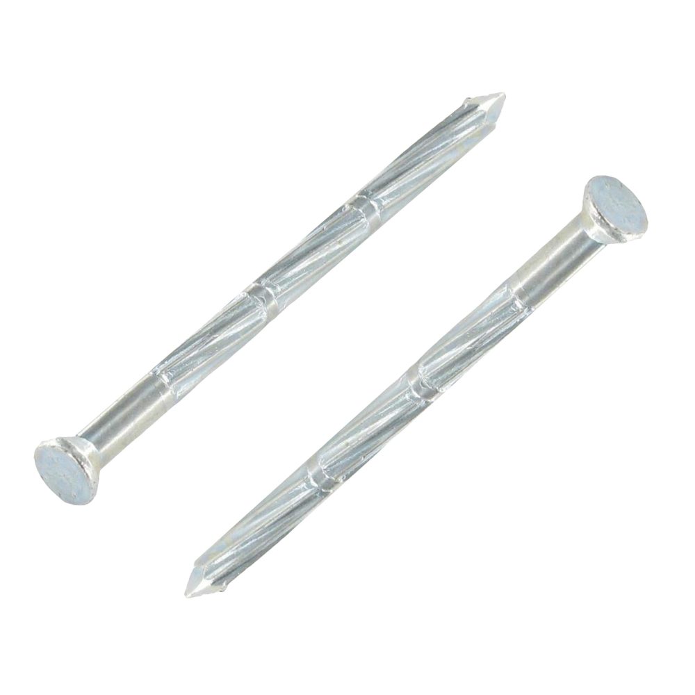 Pointes à Béton Striées XL en Acier Galvanisé – 4 x 90 mm – Boîte de 1 kg (Fixation Profonde & Charges Lourdes)