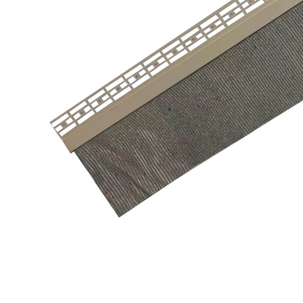 Solin à Bavette Plomb Plissé Naturel Vieilli - Largeur 170 mm - Porte-Solin Sahara Intégré - Modèle Stop Enduit - Longueur 2m