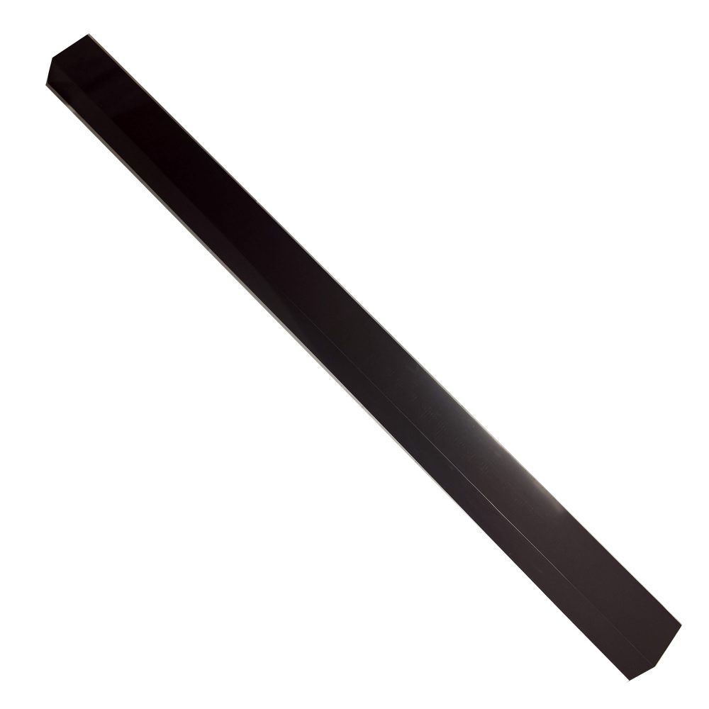 Bande de Rive Rigide en Aluminium (0,58 mm) laqué brun (8019)- Longueur 2m - Finition de Toiture Haute Résistance