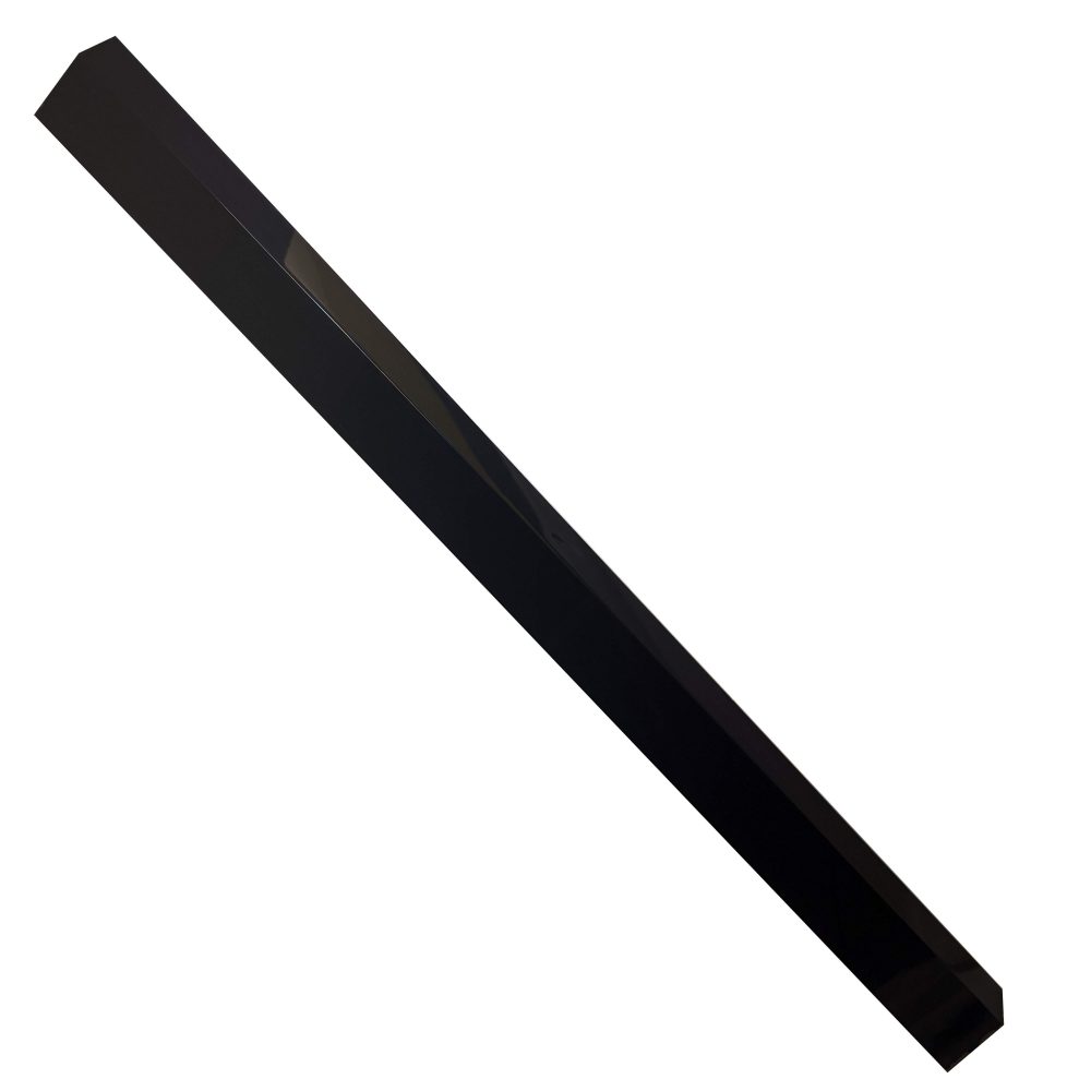 Bande de Rive Rigide en Aluminium (0,58 mm) laqué noir (9005) - Longueur 2m - Finition de Toiture Haute Résistance